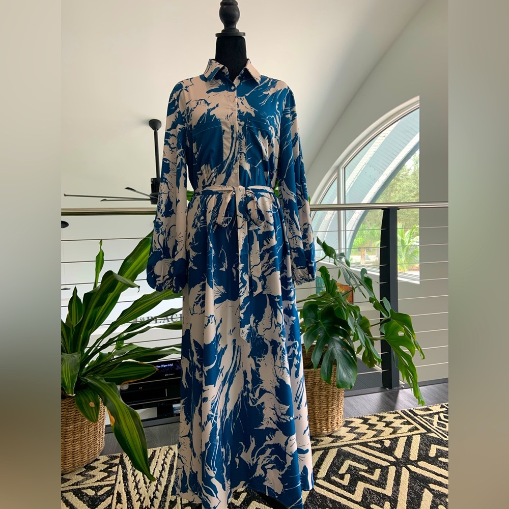 Blue Long Dress